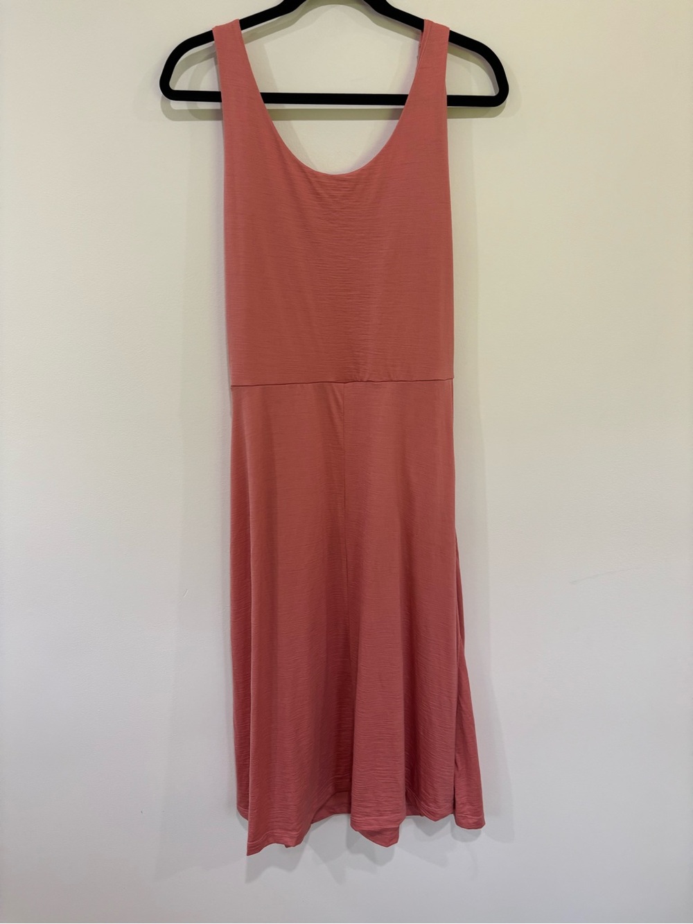 Wool& Sleeveless Merino Dusty Rose Midi Tank Dress